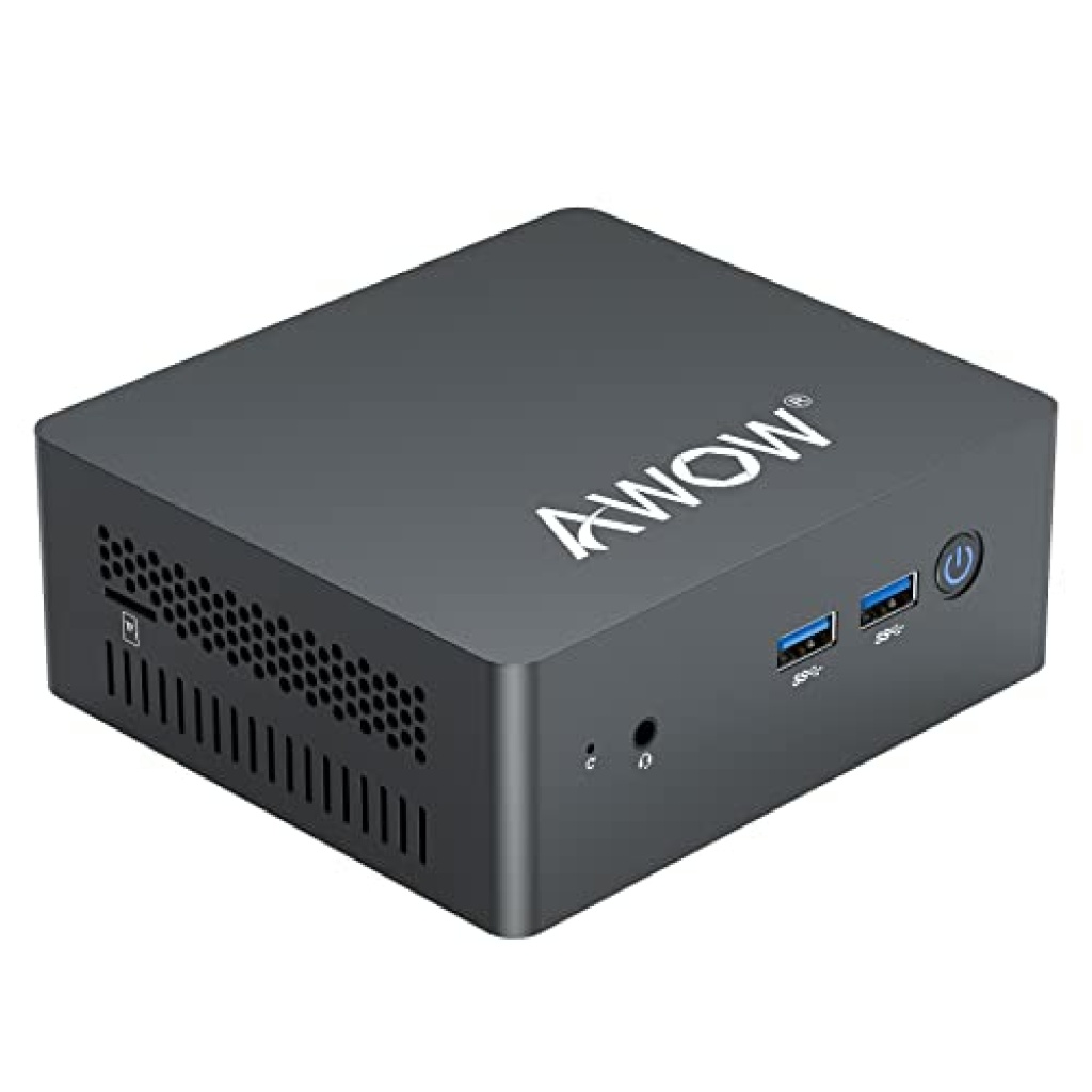 AWOW Mini PC 8GB RAM 128GB SSD, Quad-Core Intel Celeron J3455, 4K HD ...