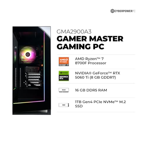 CyberPowerPC-Gamer-Master-Gaming-PC-AMD-Ryzen-7-8700F-41GHz-GeForce-RTX-5060-Ti-8GB-16GB-DDR5-1TB-PCIe-40-SSD-WiFi-Ready-Windows-11-Home-GMA2900A3-0-0
