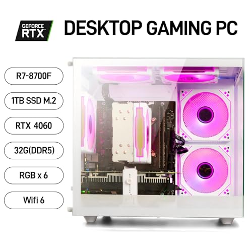 Prebuilt-Gaming-PC-Desktop-Ryzen-7-8700F-GeForce-RTX-4060-32G-DDR5-RAM-1TB-NVME-30-SSD-WiFi-6-Tower-Computer-for-AAA-Gaming-Streaming-Creative-Work-White-0-1